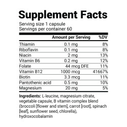 Dr.Berg Natural Vitamin B12 Hydroxocobalamin with B Complex 60 Kapsül