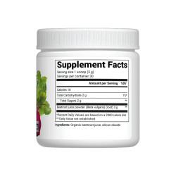 Organik Pancar Suyu Tozu – Ham, Taze, USDA Organik – 3,18 oz (90 g)