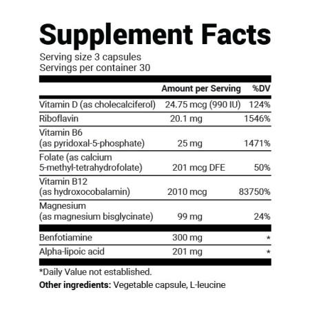 Dr. Berg Benfotiamine 300 mg 90 Kapsül
