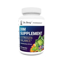 DR.BERG DIM Supplement Estrogen Balance with Black Cohosh and Ashwagandha – 60 Capsules