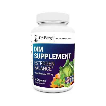 DR.BERG DIM Supplement Estrogen Balance with Black Cohosh and Ashwagandha – 60 Capsules