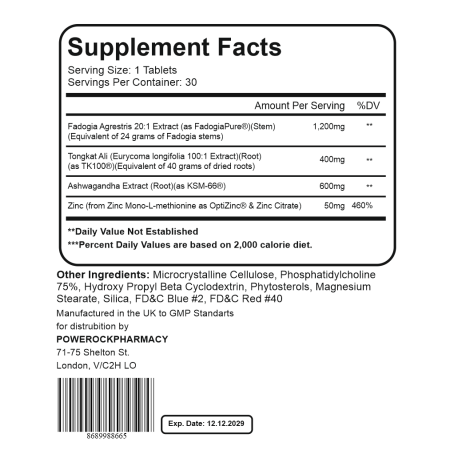 Powerock Testosterone 21 30 TABLET 