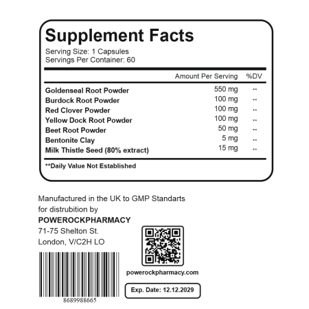 Powerock Detox-Fit 30 Kapsül