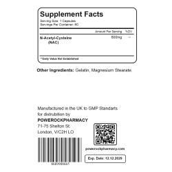 POWEROCK NAC 600MG 100 CAPS