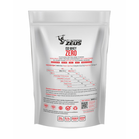 Zeus Nutrıtıon Iso Whey Zero Protein Tozu 2000Gr