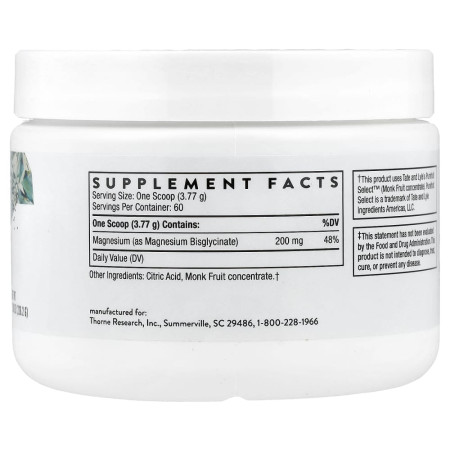 Thorne Magnesium Bisglycinate 7.98 oz (226.2 g)