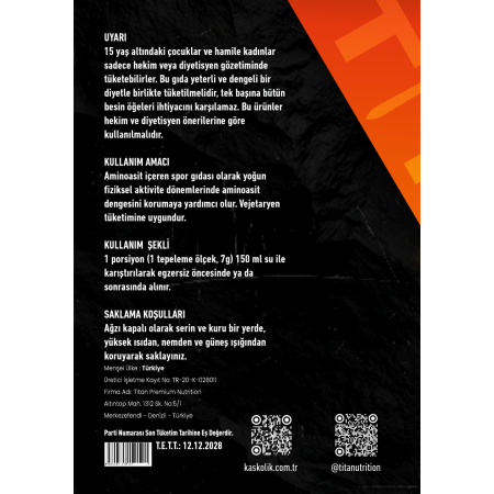 Titan Premium Bcaa 300 Gr 