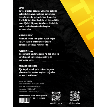 Titan Premium Glutamine 300 Gr