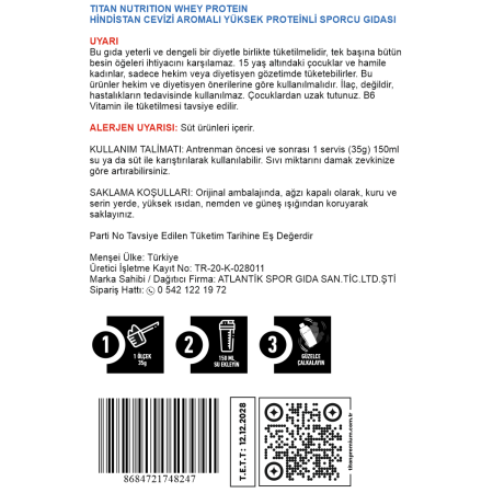 Titan Premium Whey Protein 1000 Gr