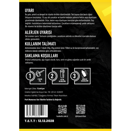Titan Premium Whey Protein Tozu 1820g